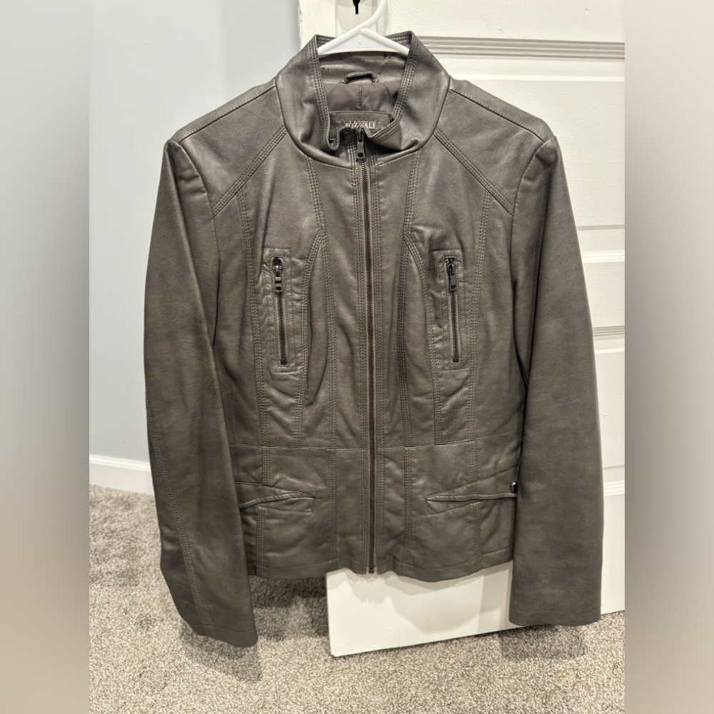 Roz & Ali Faux Leather Jacket